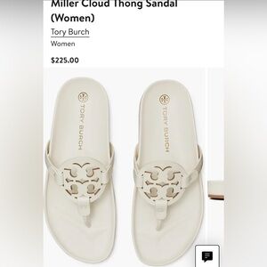 Tory Burch Cream Miller Cloud Sandals